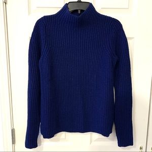Vince. Navy Chunky Knit Turtleneck Sweater